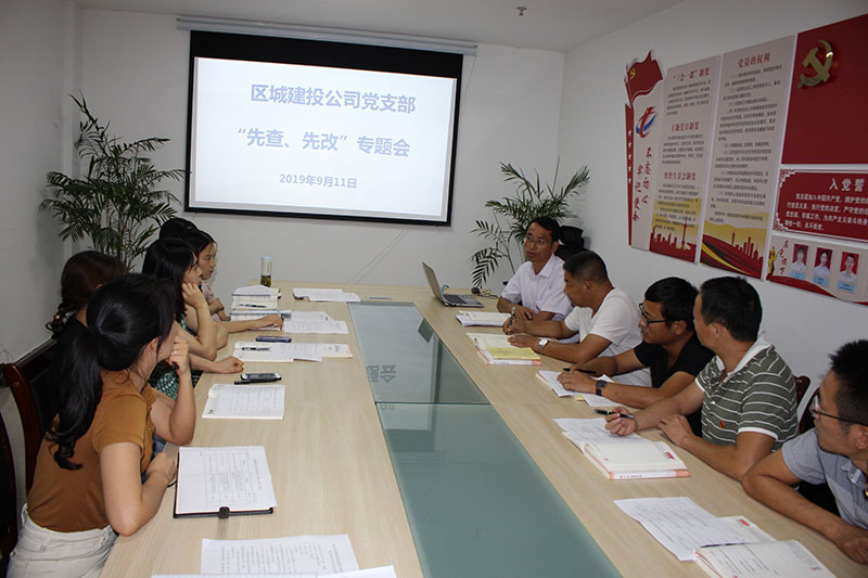 區(qū)城建投公司黨支部開(kāi)展“先學(xué)、先查、先改”工作 預(yù)熱 “不忘初心、牢記使命”主題教育工作