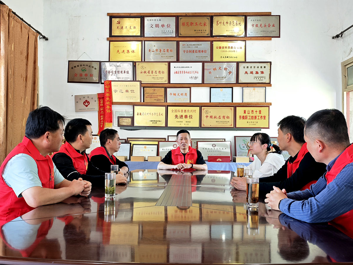 昱城產(chǎn)投公司黨支部開展“茶香潤初心，黨旗映茶園”主題黨日活動